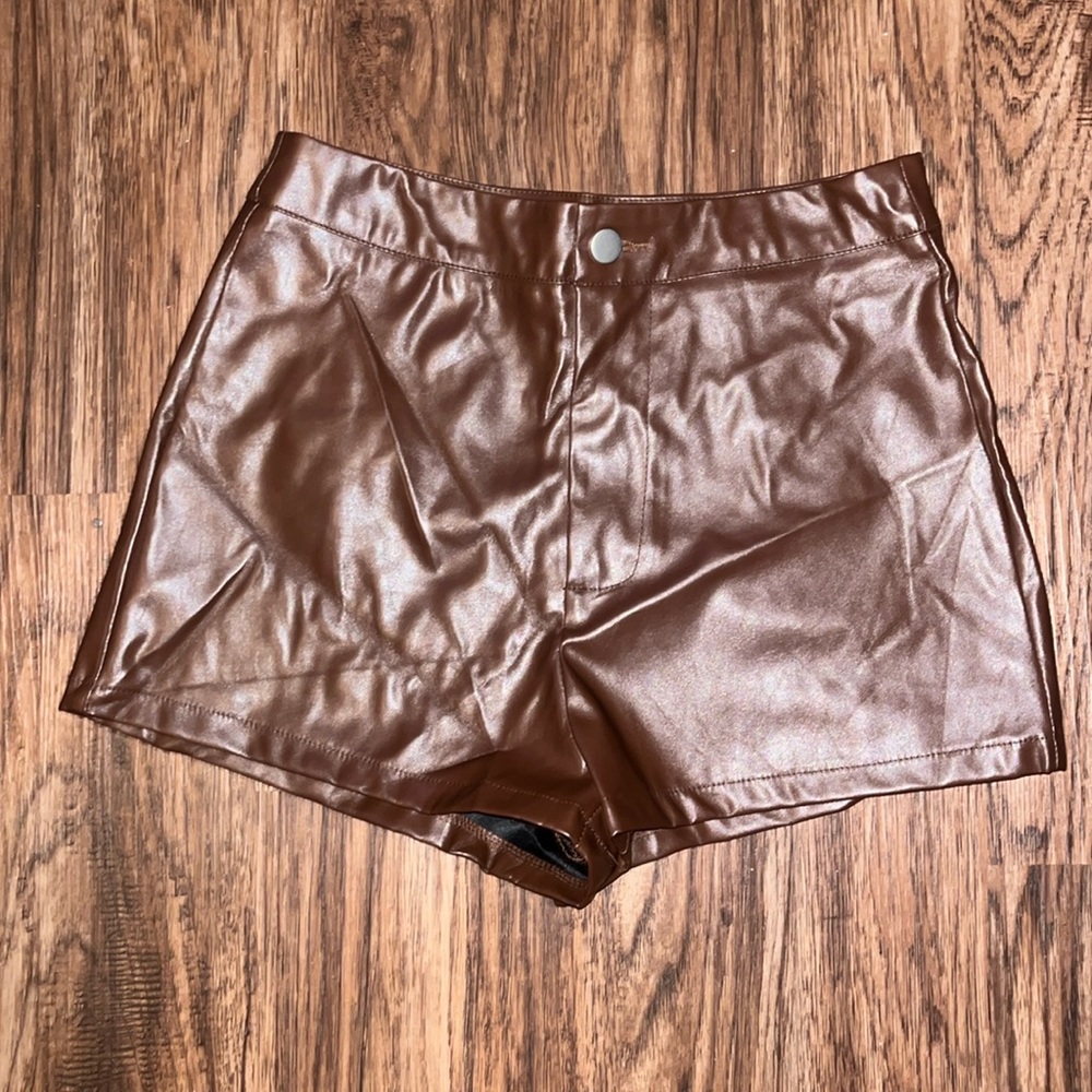 Leather shorts, never worn.